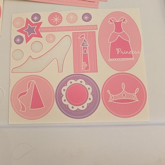 Princess-Themed Pink Sticker Set - Picture 2 of 4